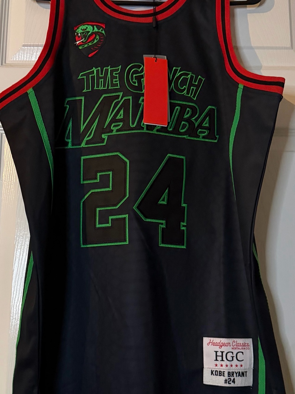 ‘The Grinch Mamba' Kobe Bryant #24 Basketball Jersey - Black/Green/Red